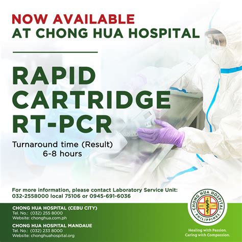 chong hua results|Book your RT.